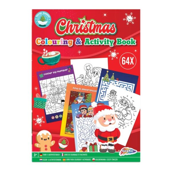 kerst kleur en activiteitenboek a4
